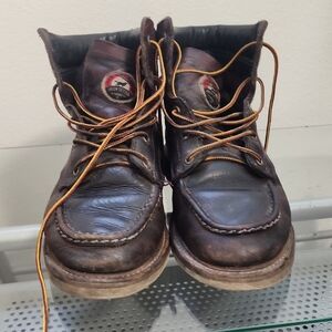 Red Wing Irish Setter Ashby Grunge Chocolate Leather Boots